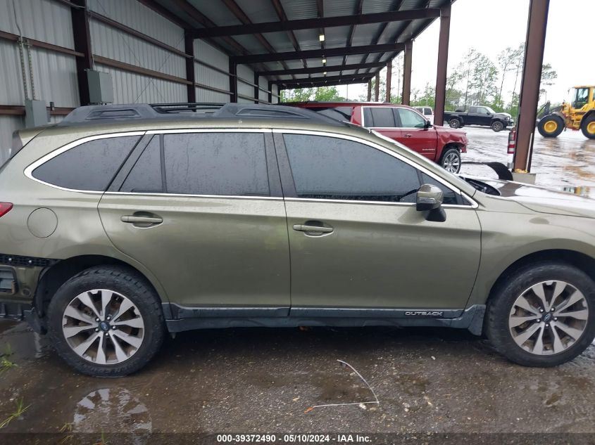2017 Subaru Outback 2.5I Limited VIN: 4S4BSANC7H3395988 Lot: 39372490