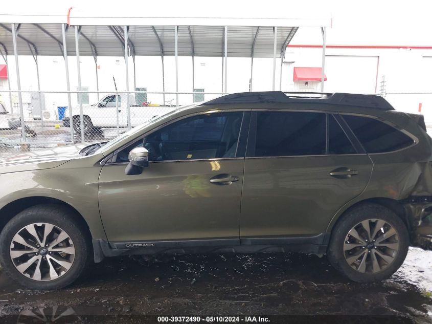 2017 Subaru Outback 2.5I Limited VIN: 4S4BSANC7H3395988 Lot: 39372490