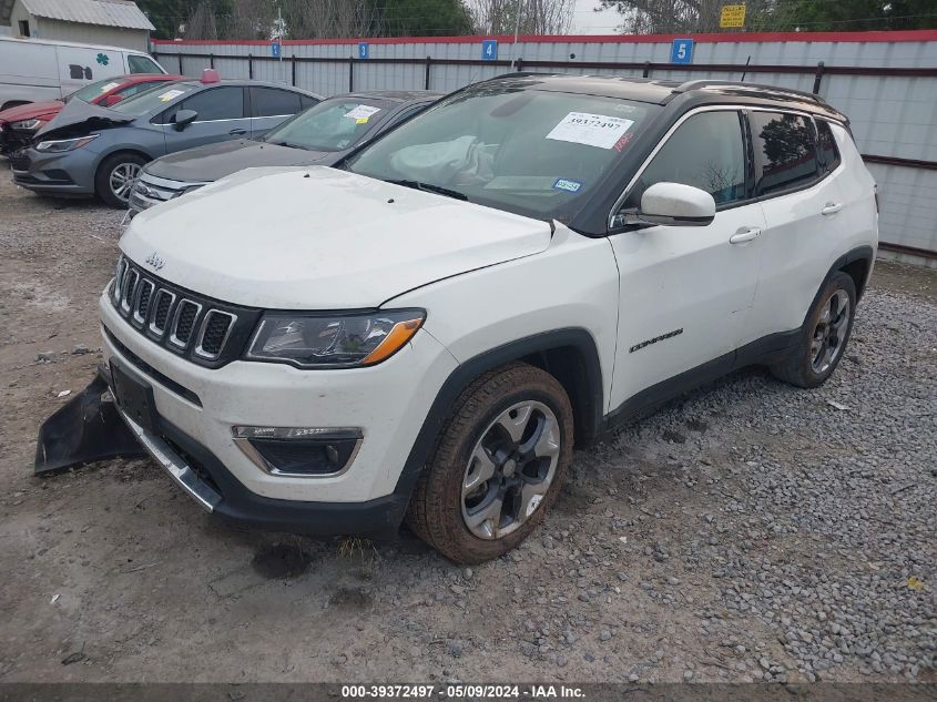 2019 Jeep Compass Limited Fwd VIN: 3C4NJCCBXKT725869 Lot: 39372497