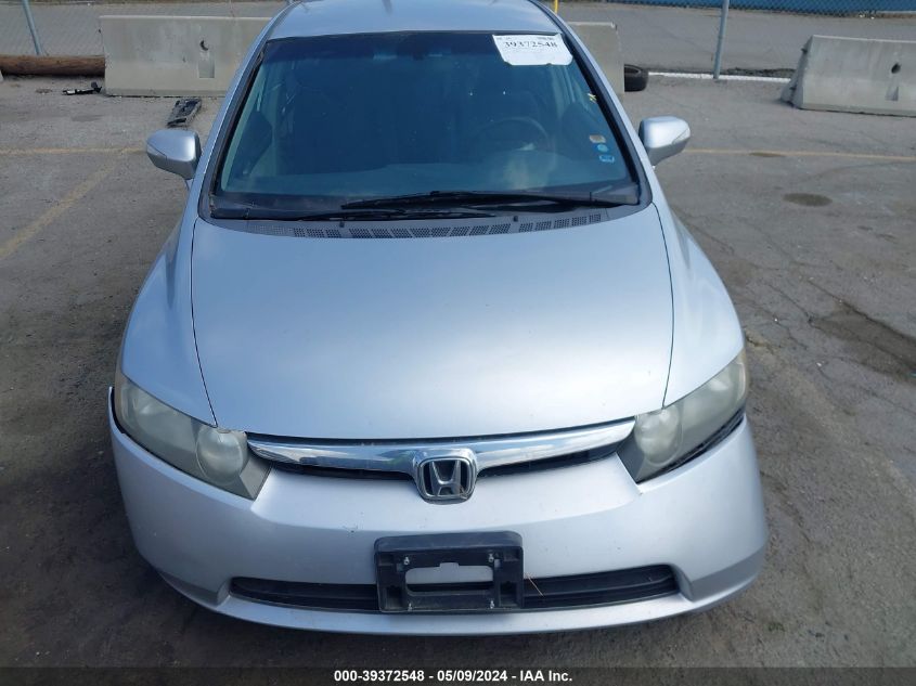 2008 Honda Civic Hybrid VIN: JHMFA36278S006622 Lot: 39372548