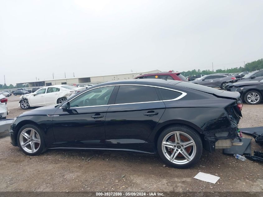 2021 Audi A5 Sportback Premium 45 Tfsi Quattro S Tronic VIN: WAUDACF52MA039091 Lot: 39372598