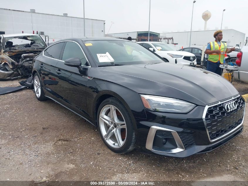 2021 Audi A5 Sportback Premium 45 Tfsi Quattro S Tronic VIN: WAUDACF52MA039091 Lot: 39372598