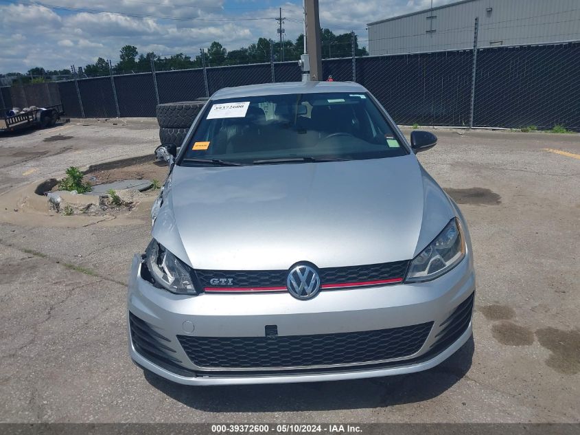 2016 Volkswagen Golf Gti S 4-Door VIN: 3VW4T7AU3GM021092 Lot: 39372600
