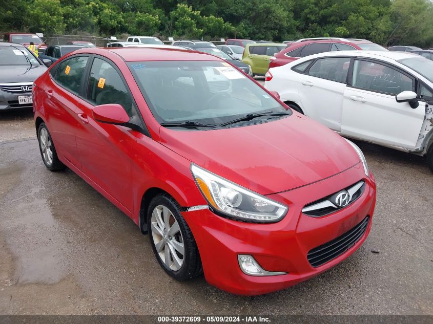 2014 Hyundai Accent Gls VIN: KMHCU4AE3EU628293 Lot: 39372609