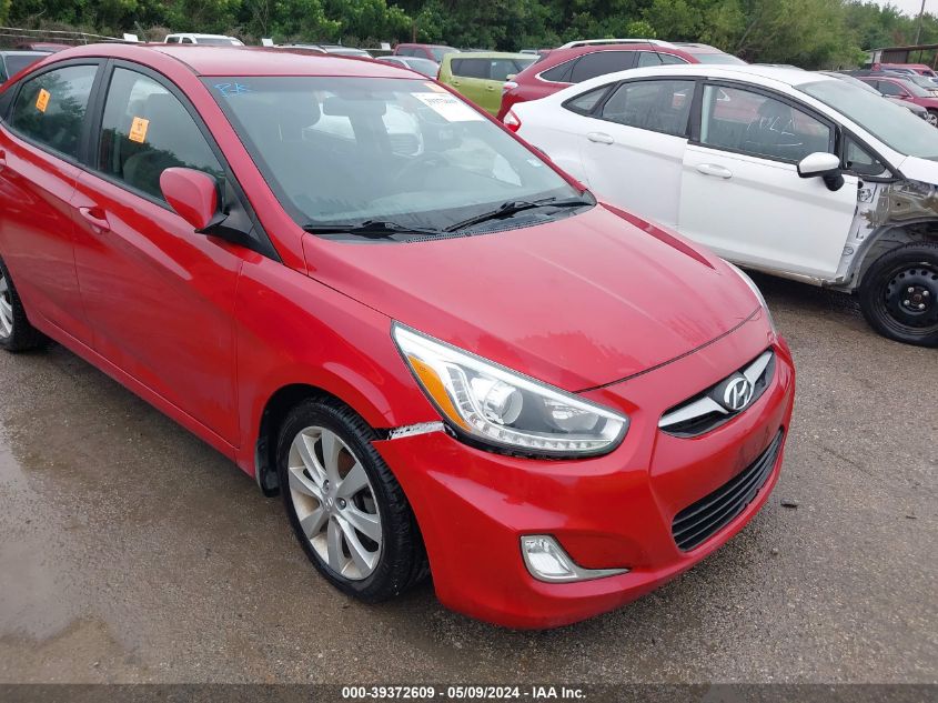 2014 Hyundai Accent Gls VIN: KMHCU4AE3EU628293 Lot: 39372609