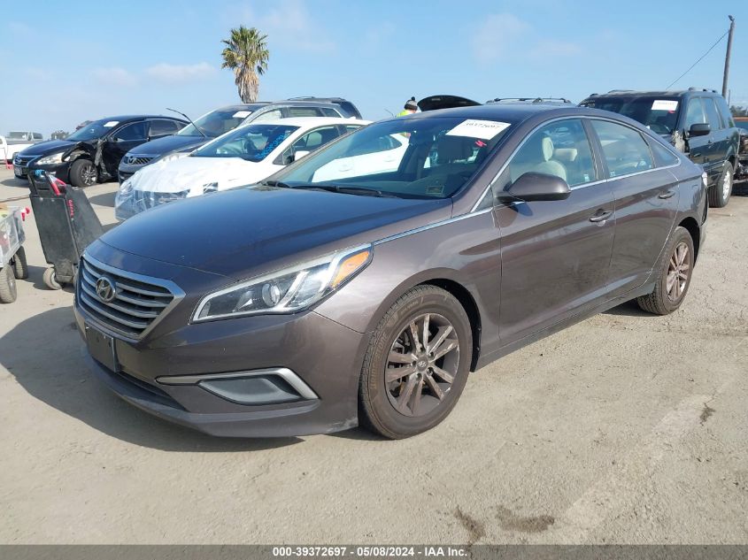 2016 Hyundai Sonata Se VIN: 5NPE24AF3GH331873 Lot: 39372697