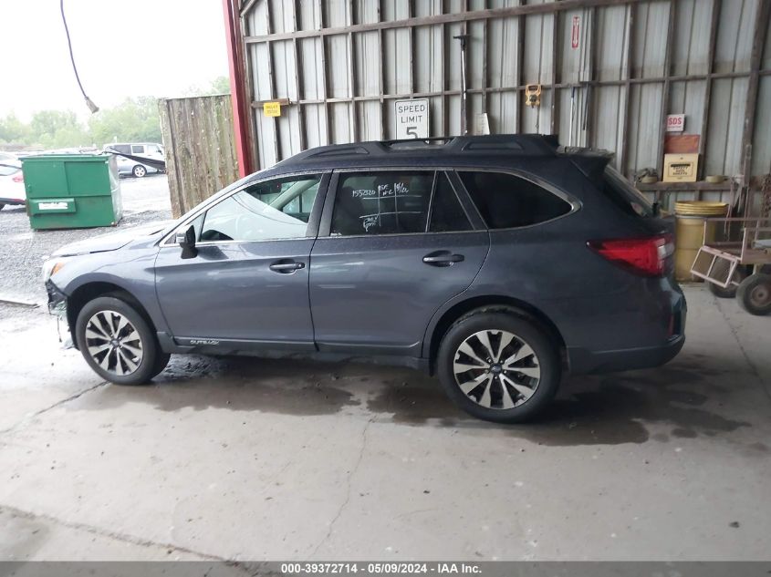 2017 Subaru Outback 2.5I Limited VIN: 4S4BSANC1H3434817 Lot: 39372714