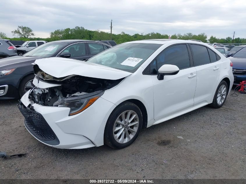 2020 Toyota Corolla Le VIN: 5YFHPRAE0LP009644 Lot: 39372722