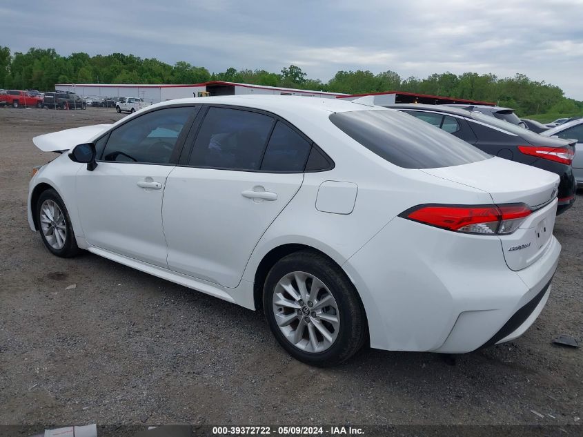 2020 Toyota Corolla Le VIN: 5YFHPRAE0LP009644 Lot: 39372722