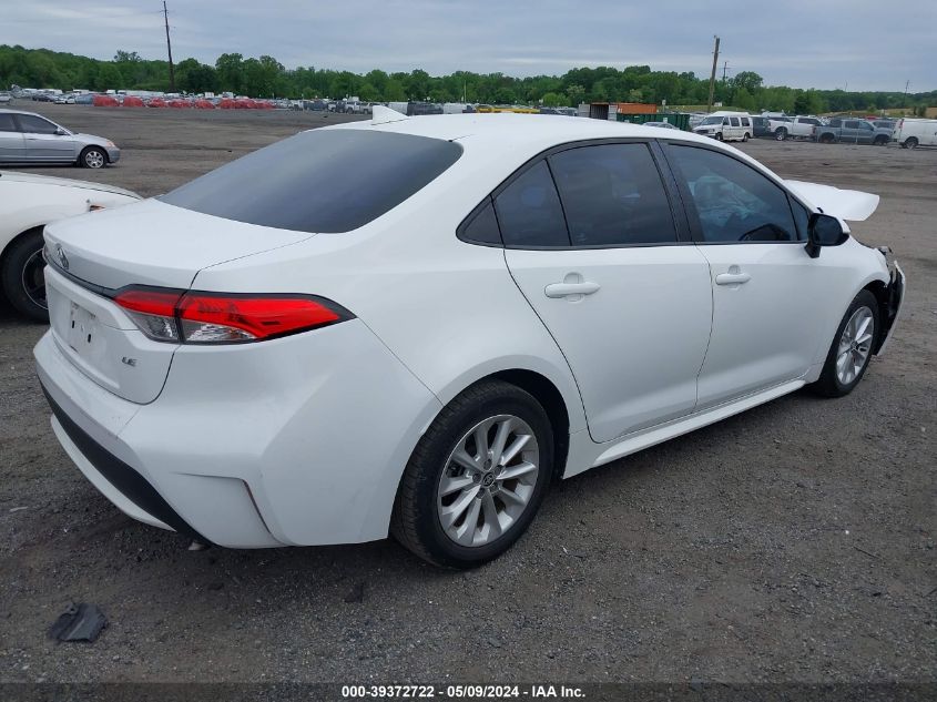 2020 Toyota Corolla Le VIN: 5YFHPRAE0LP009644 Lot: 39372722