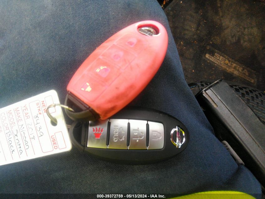 2018 Nissan Sentra Sr VIN: 3N1AB7AP9JY319944 Lot: 39372759