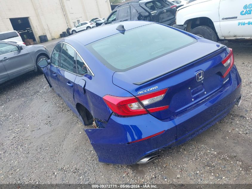 2022 Honda Accord Sport VIN: 1HGCV1F34NA102331 Lot: 39372771