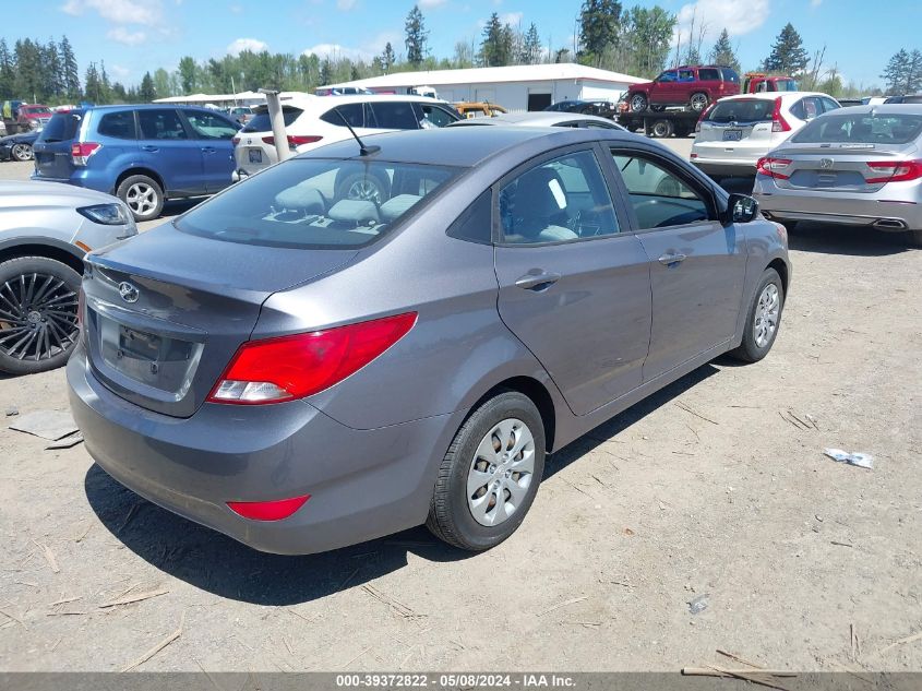 2017 Hyundai Accent Se VIN: KMHCT4AE1HU173015 Lot: 39372822