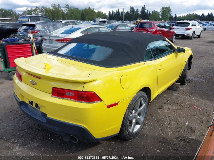 2014 Chevrolet Camaro 1Lt VIN: 2G1FB3D31E9149680 Lot: 39372858