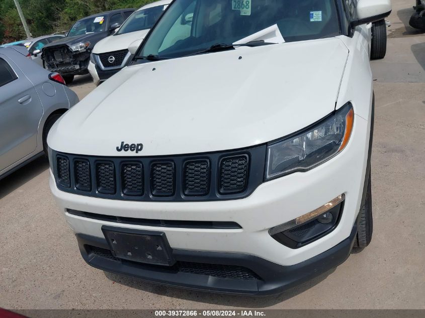 2021 Jeep Compass Altitude Fwd VIN: 3C4NJCBB3MT587192 Lot: 39372866