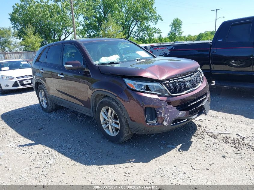 2015 Kia Sorento Lx VIN: 5XYKT3A62FG649922 Lot: 39372891