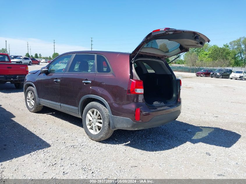 2015 Kia Sorento Lx VIN: 5XYKT3A62FG649922 Lot: 39372891