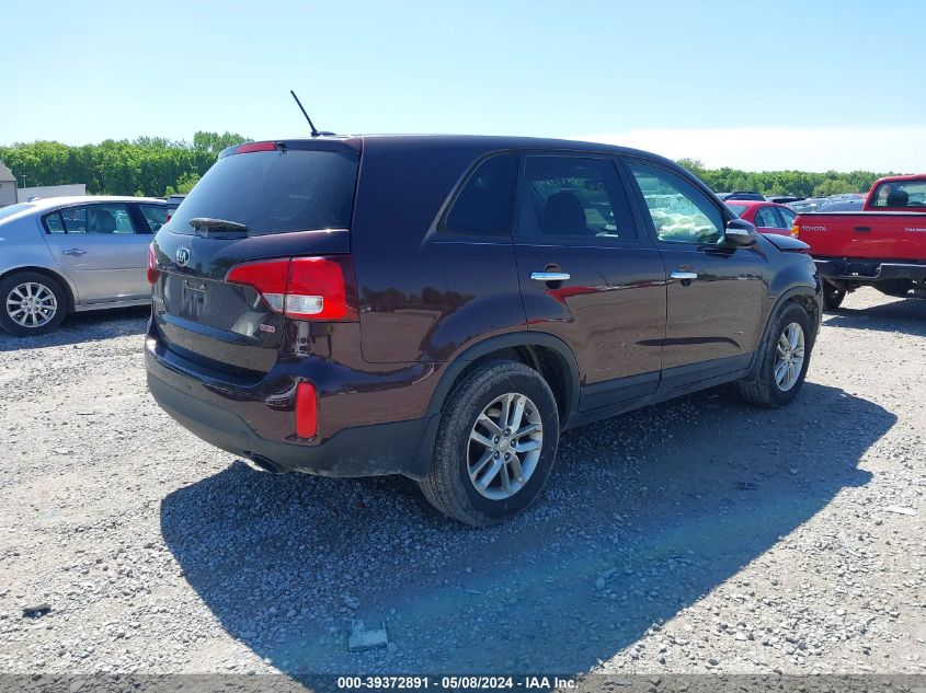 2015 Kia Sorento Lx VIN: 5XYKT3A62FG649922 Lot: 39372891