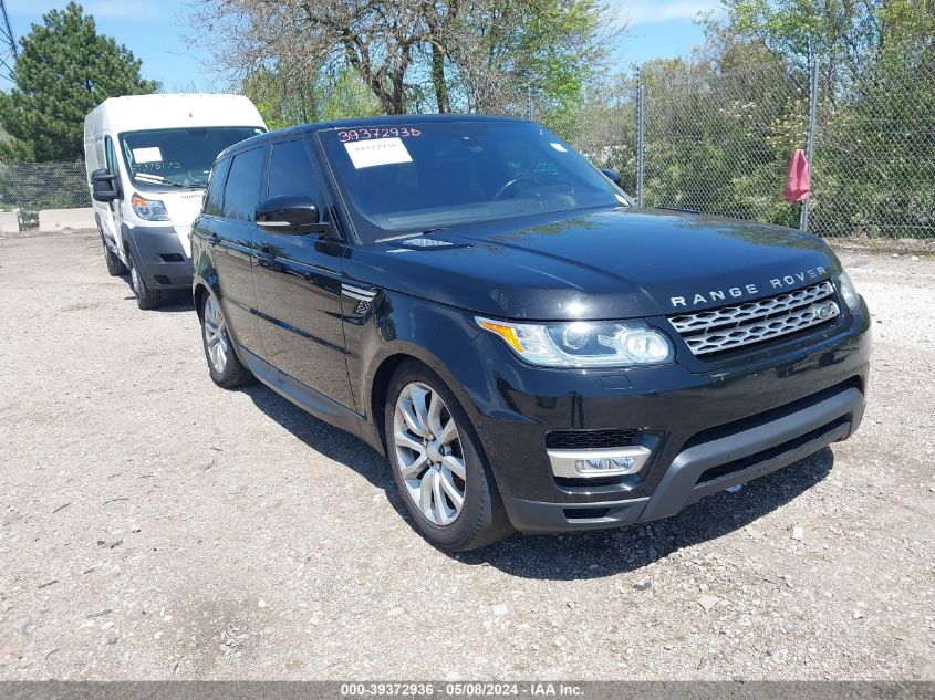 2016 Land Rover Range Rover Sport 3.0L V6 Supercharged Hse VIN: SALWR2VF0GA568819 Lot: 39372936