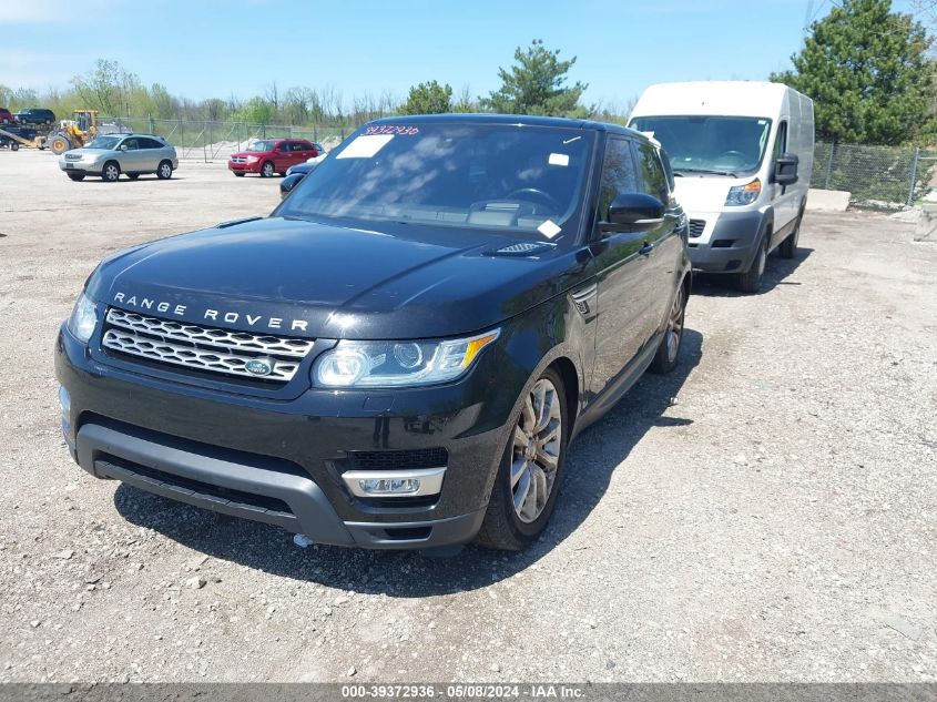 2016 Land Rover Range Rover Sport 3.0L V6 Supercharged Hse VIN: SALWR2VF0GA568819 Lot: 39372936