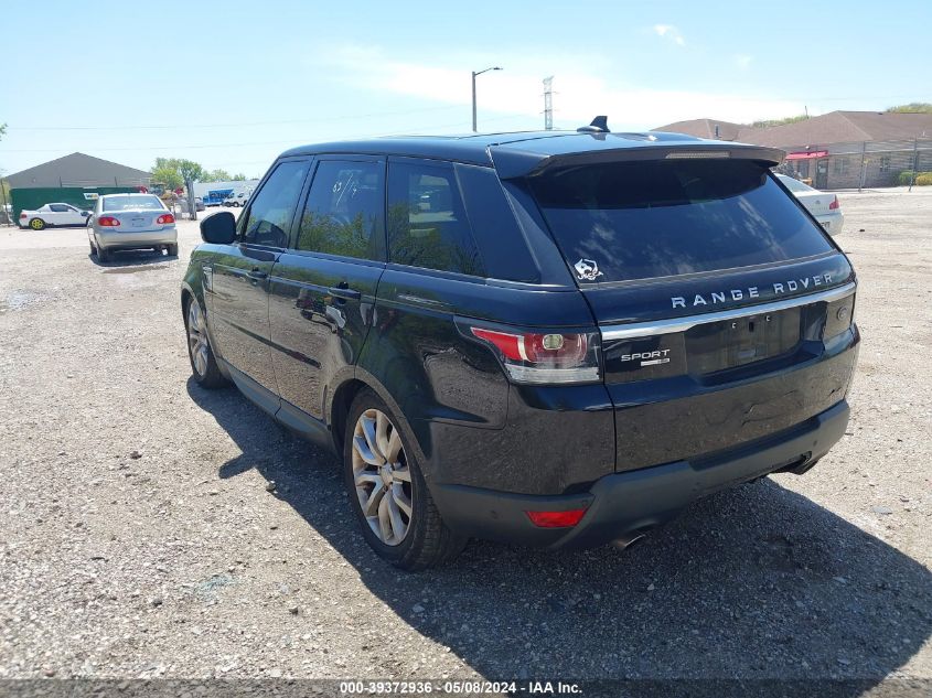 2016 Land Rover Range Rover Sport 3.0L V6 Supercharged Hse VIN: SALWR2VF0GA568819 Lot: 39372936