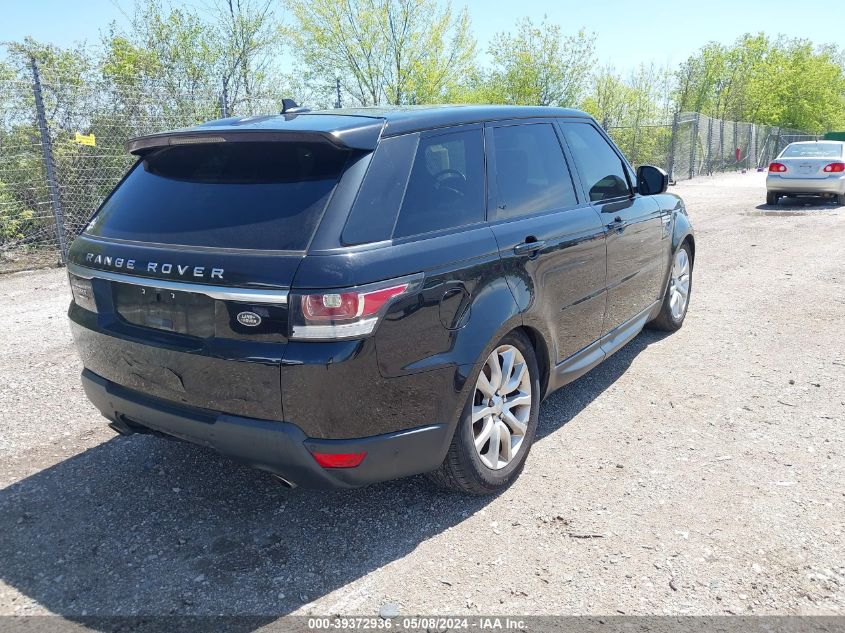 2016 Land Rover Range Rover Sport 3.0L V6 Supercharged Hse VIN: SALWR2VF0GA568819 Lot: 39372936