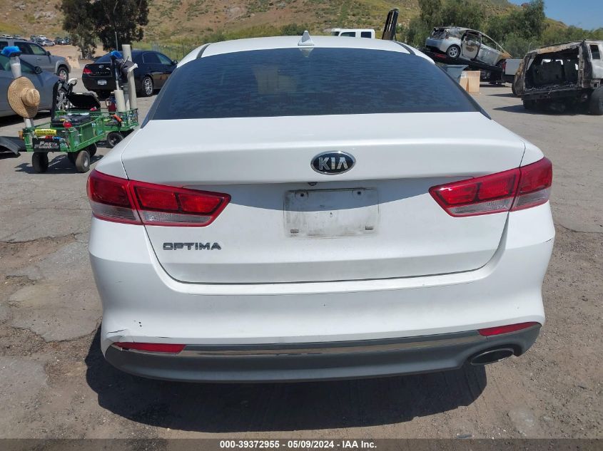 2016 Kia Optima Lx VIN: 5XXGT4L36GG005361 Lot: 39372955