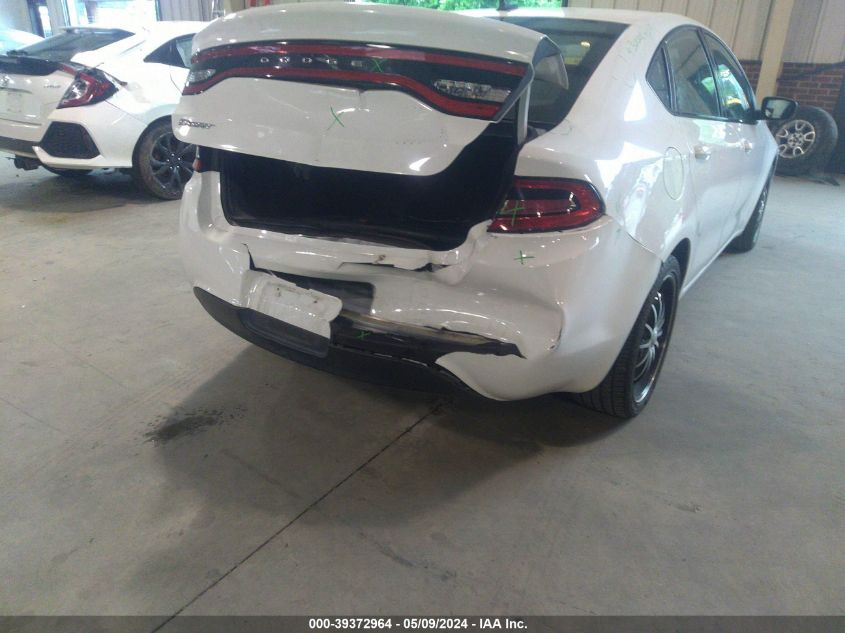 2015 Dodge Dart Se VIN: 1C3CDFAA4FD276196 Lot: 39372964