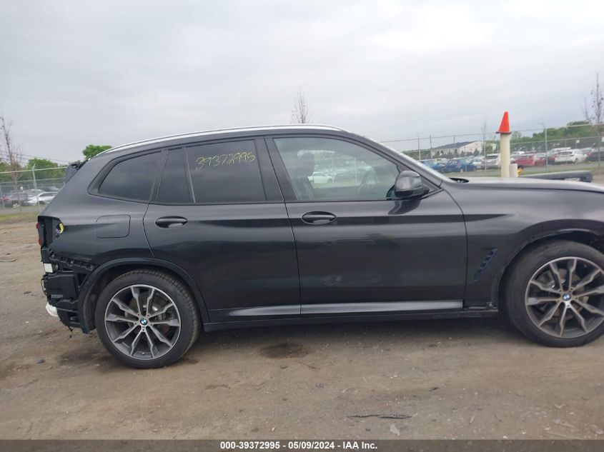 2019 BMW X3 xDrive30I VIN: 5UXTR9C5XKLR03917 Lot: 39372995