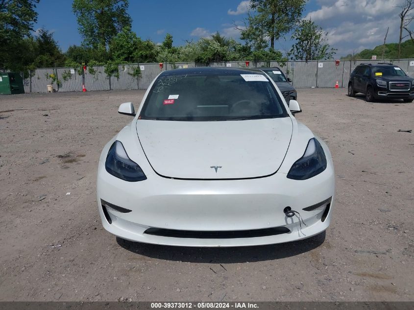 2022 Tesla Model 3 Long Range Dual Motor All-Wheel Drive VIN: 5YJ3E1EB1NF170682 Lot: 39373012