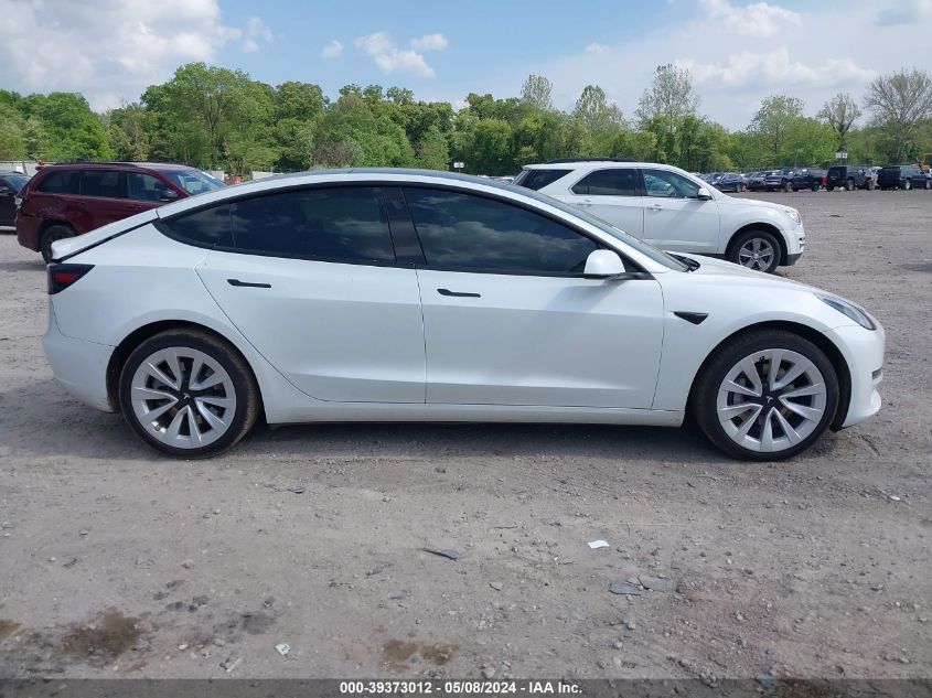 2022 Tesla Model 3 Long Range Dual Motor All-Wheel Drive VIN: 5YJ3E1EB1NF170682 Lot: 39373012