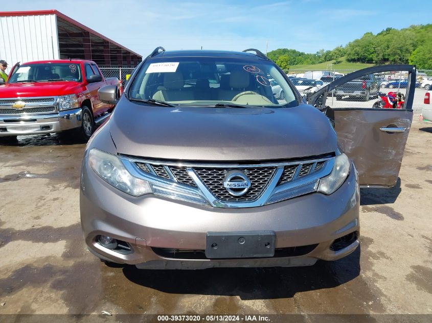 2011 Nissan Murano Sl VIN: JN8AZ1MW6BW161214 Lot: 39373020