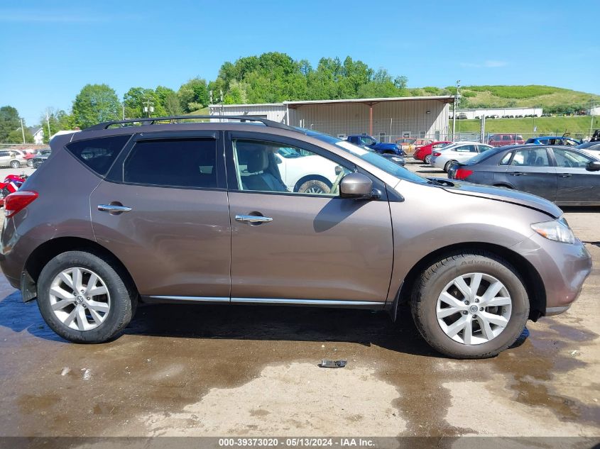 2011 Nissan Murano Sl VIN: JN8AZ1MW6BW161214 Lot: 39373020