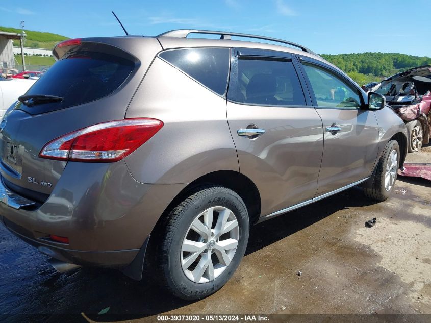 2011 Nissan Murano Sl VIN: JN8AZ1MW6BW161214 Lot: 39373020