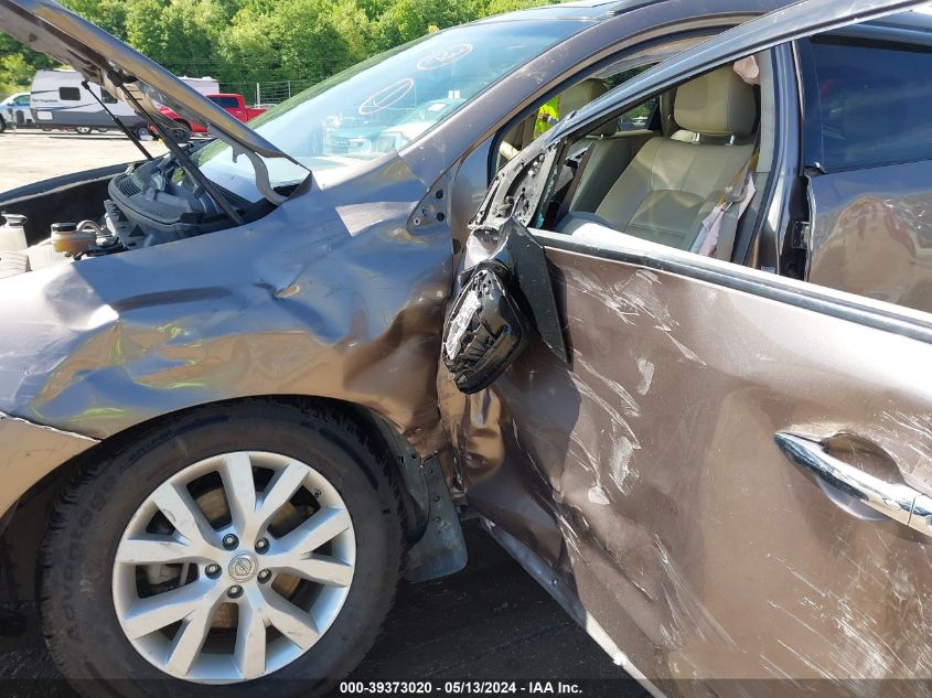 2011 Nissan Murano Sl VIN: JN8AZ1MW6BW161214 Lot: 39373020