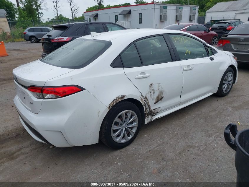 2020 Toyota Corolla Le VIN: JTDEPRAE8LJ025663 Lot: 39373037