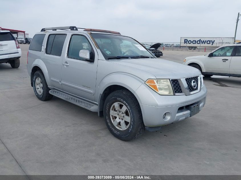 2005 Nissan Pathfinder Se Off-Road VIN: 5N1AR18UO5C735778 Lot: 39373089