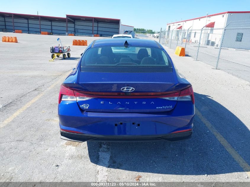 2023 Hyundai Elantra Hybrid Blue VIN: KMHLM4AJ0PU035829 Lot: 39373123