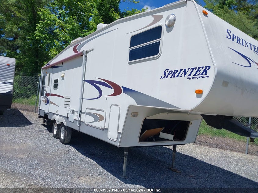 KEYSTONE RV SPRINTER FIFTH WHEEL 2004. Lot# 39373146. VIN 4YDF2762X4A215226. Photo 1