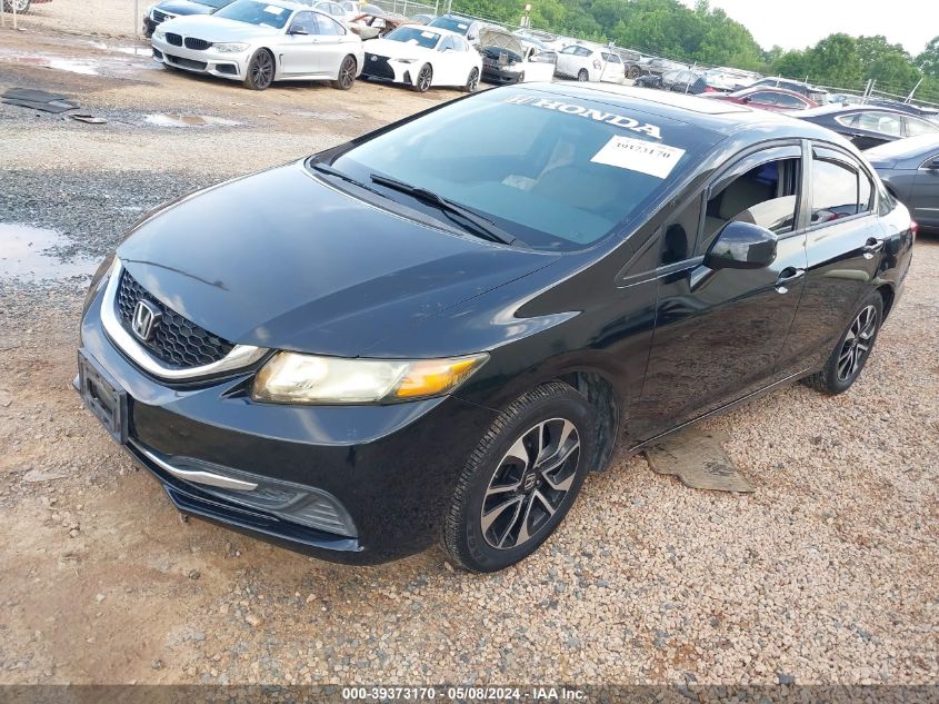 2013 Honda Civic Ex VIN: 2HGFB2F84DH506673 Lot: 39373170