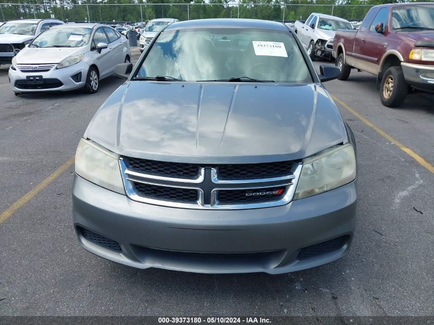 2012 Dodge Avenger Se VIN: 1C3CDZAB2CN207233 Lot: 39373180