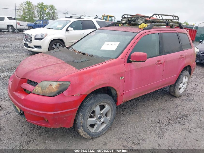 2004 Mitsubishi Outlander Xls VIN: JA4LZ41F44U005367 Lot: 39373222