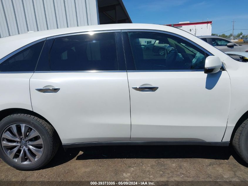 2014 Acura Mdx Technology Package VIN: 5FRYD4H48EB011860 Lot: 39373305