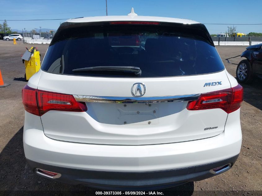 2014 Acura Mdx Technology Package VIN: 5FRYD4H48EB011860 Lot: 39373305