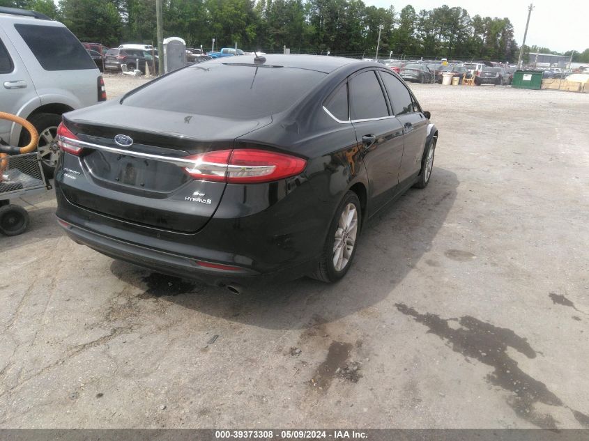 2017 Ford Fusion Hybrid Se VIN: 3FA6P0LU2HR114006 Lot: 39373308