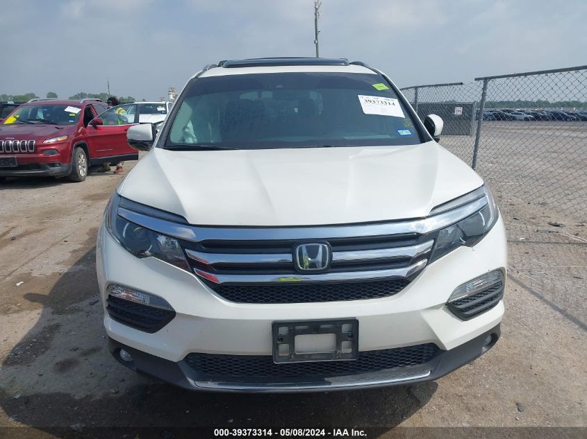 2018 Honda Pilot Elite VIN: 5FNYF6H03JB014227 Lot: 39373314