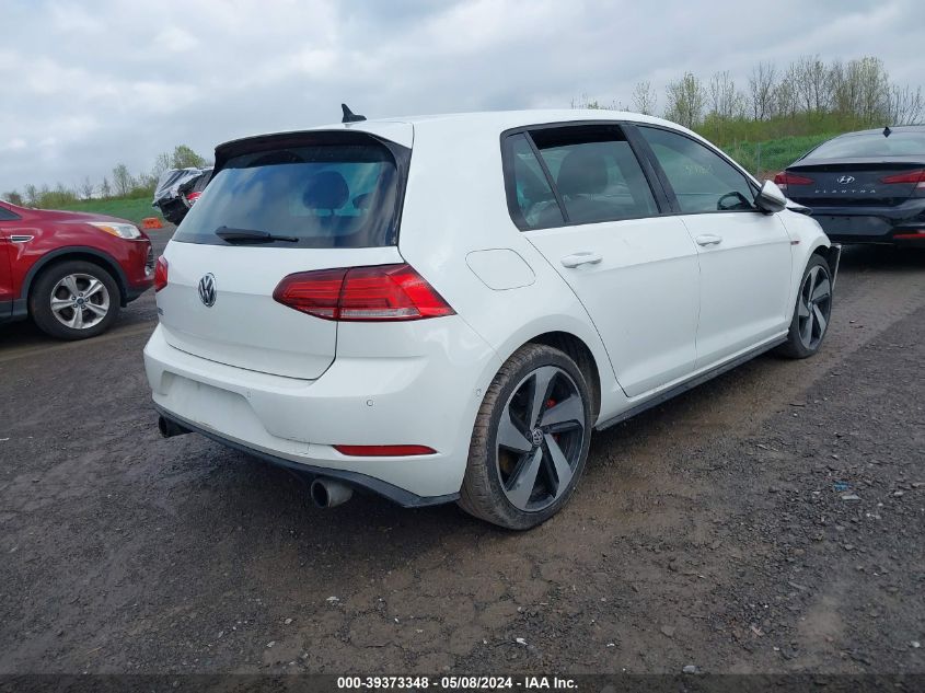 2018 Volkswagen Golf Gti 2.0T Autobahn/2.0T S/2.0T Se VIN: 3VW547AU8JM276264 Lot: 39373348