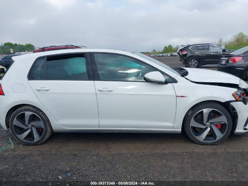 2018 Volkswagen Golf Gti 2.0T Autobahn/2.0T S/2.0T Se VIN: 3VW547AU8JM276264 Lot: 39373348