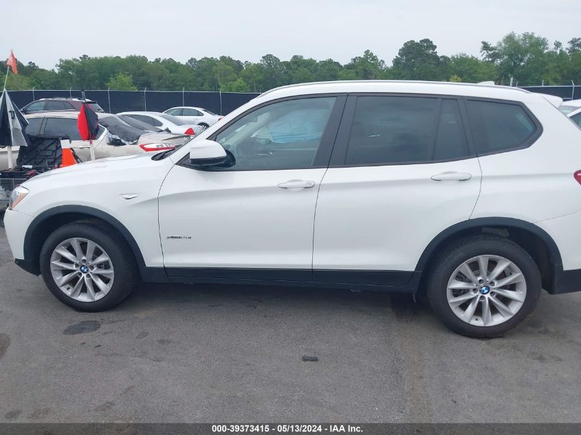 2017 BMW X3 XDRIVE28I - 5UXWX9C38H0W79364