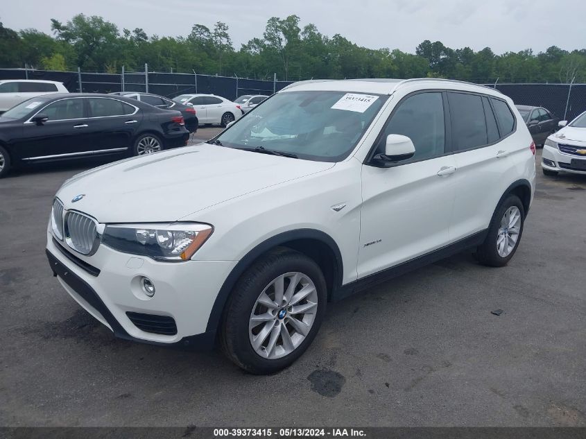 2017 BMW X3 xDrive28I VIN: 5UXWX9C38H0W79364 Lot: 39373415